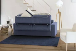Divano letto sfoderabile blu 280x95cm - Allaida