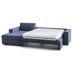 Divano letto sfoderabile blu 280x95cm - Allaida