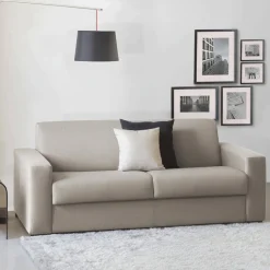 Divano letto sfoderabile tortora 200x95cm - Andymion