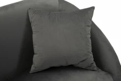 Divano moderno grigio e argento 137x69x79h cm - Pittari
