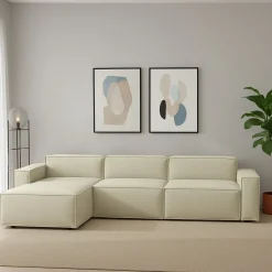 Divano modulare beige 340x170x70h cm - Atrillo