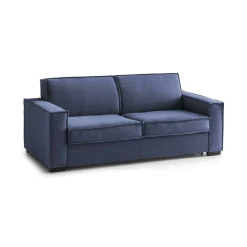 Divano morbido blu 180x95x90h cm - Arki