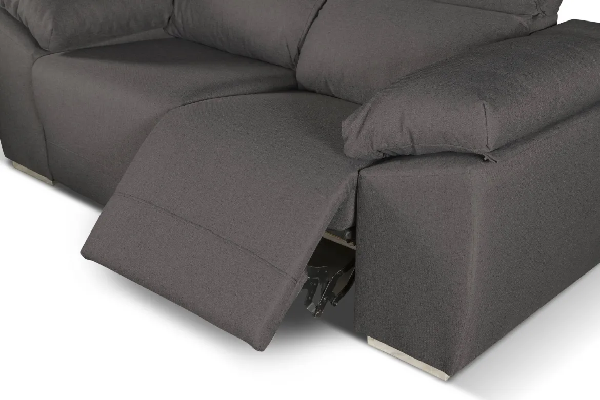 Divano 2 posti antracite 160x100x100h cm - Astrice