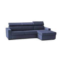 Divano 4 posti blu 260x95x85h cm - Angera