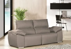 Divano 2 posti tortora 160x100x100h cm - Astrice