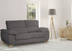 Divano reclinabile antracite 200x85x107h cm - Anem