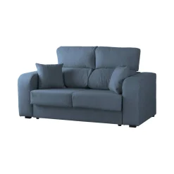 Divano sfoderabile azzurro 190x80x95h cm - Quarzo