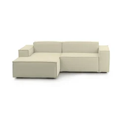 Divano sfoderabile beige 240x170x70h cm - Assurte