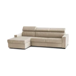 Divano sfoderabile beige 260x95x85h cm - Aryaly