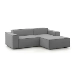 Divano sfoderabile grigio 280x95x90h cm - Atos