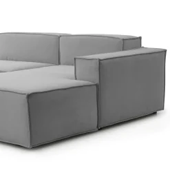 Divano sfoderabile grigio 280x95x90h cm - Atos
