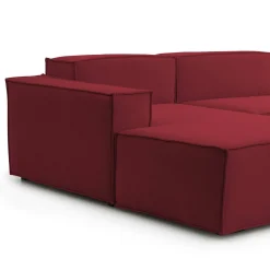 Divano sfoderabile rosso 240x170x70h cm - Assurte