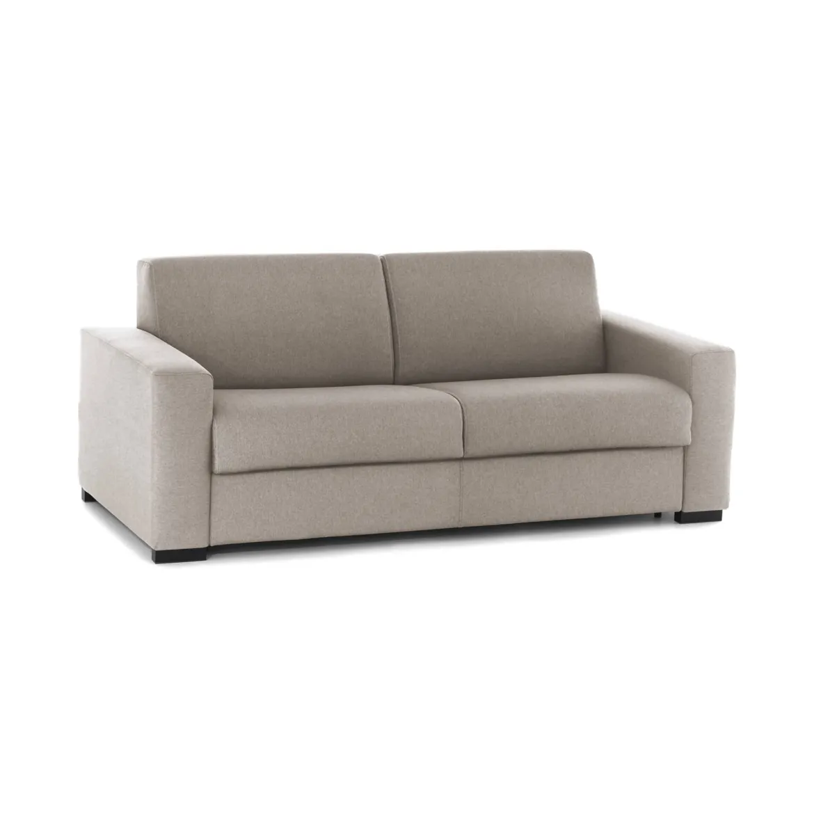 Divano sfoderabile tortora 160x95x90h cm - Malachite
