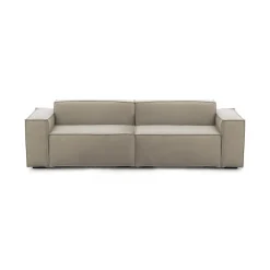 Divano sfoderabile tortora 260x95x85h cm - Aryaly