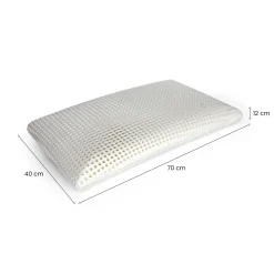 Guanciale Citronella, Made in Italy, 70x40 h12 cm, Bianco