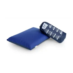 Guanciale Nepitella, Made in Italy, 50x35 h13 cm, Blu