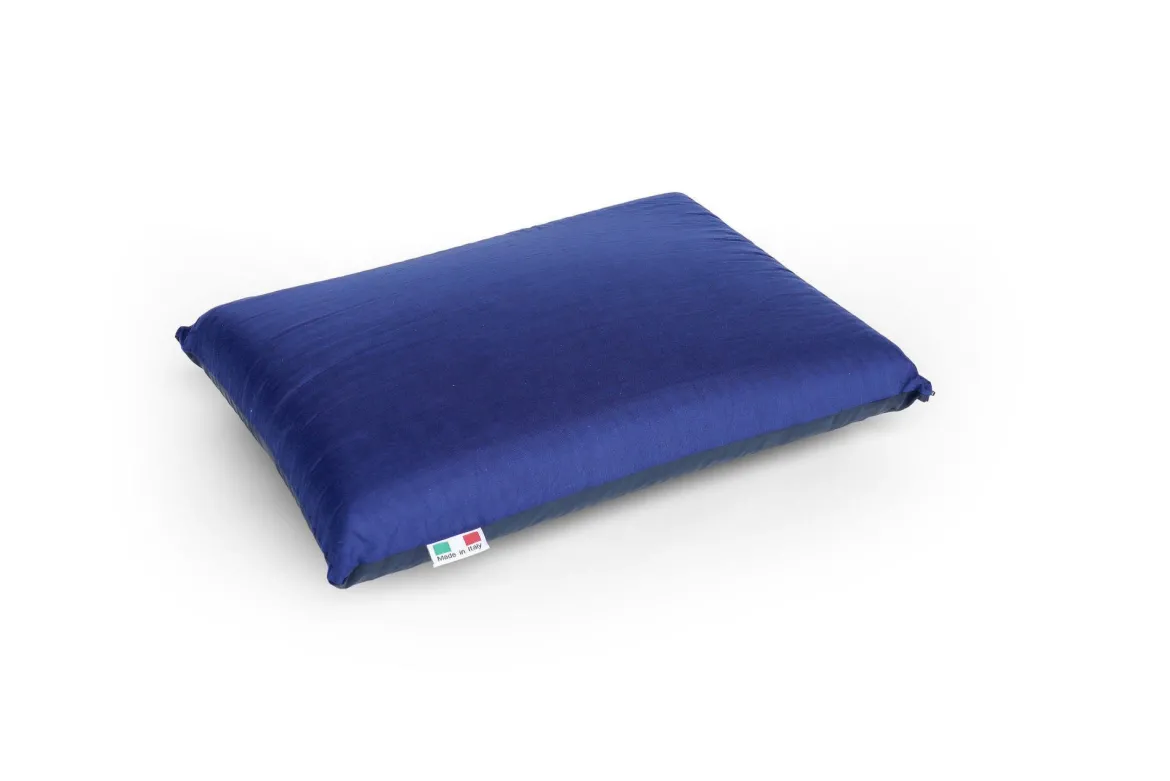Guanciale Nepitella, Made in Italy, 50x35 h13 cm, Blu