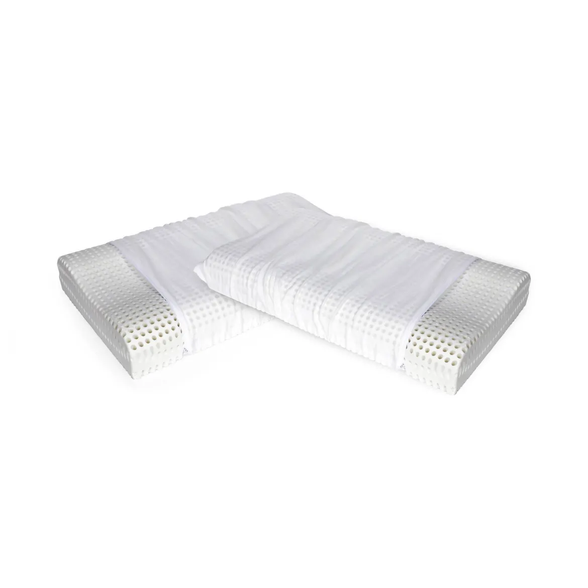 Guanciale Stevia, Made in Italy, 70x41 h12 cm, Bianco