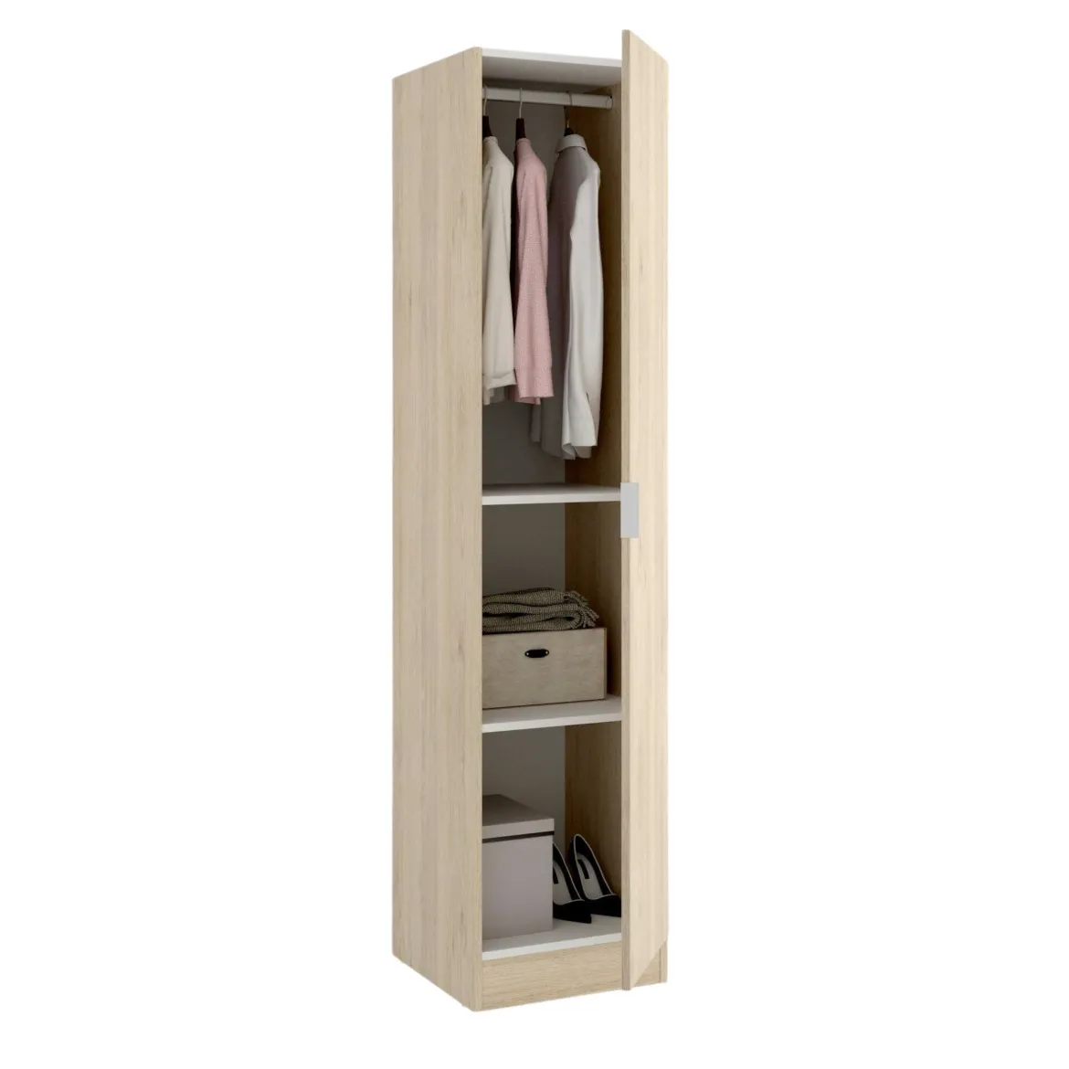 Guardaroba 1 anta rovere slim 40x184h cm - Nxy