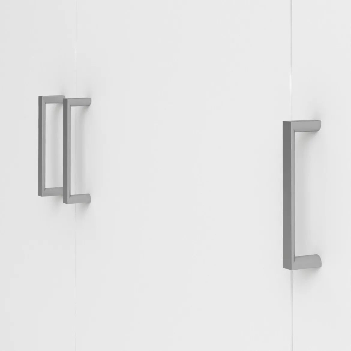 Guardaroba 3 Ante Bianco Appendiabiti 5 Ripiani 115x49 cm, Apertura Battente - Ruffano