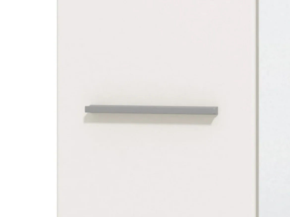 Guardaroba 2 Ante Bianco Bianco Appendiabiti 4 Ripiani 60x192.5h cm, 5 Vani - Griante