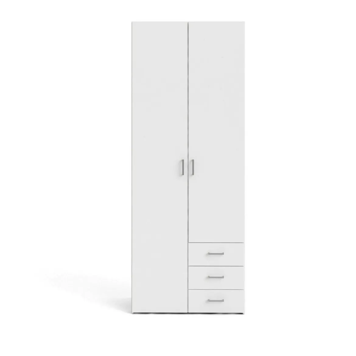 Guardaroba 2 ante bianco con appendiabiti 77x200h cm - Apollina