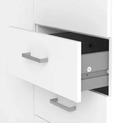 Guardaroba 2 ante bianco con appendiabiti 77x200h cm - Apollina