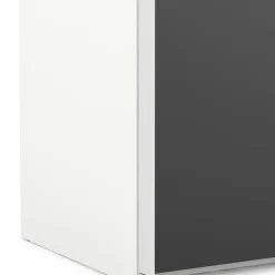 Guardaroba 2 ante bianco e nero 242x220h cm - Catalina