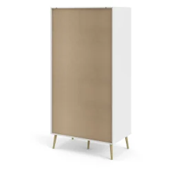 Guardaroba 2 ante bianco e quercia 98x200h cm - Archilllo