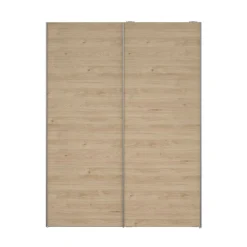 Guardaroba 2 ante bianco e rovere 150x200h cm - Maurice