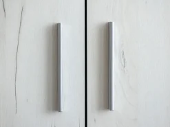 Guardaroba 2 Ante Bianco Larice Marrone Rovere Appendiabiti Cassetti 80x202h cm, un Ripiano - Egna