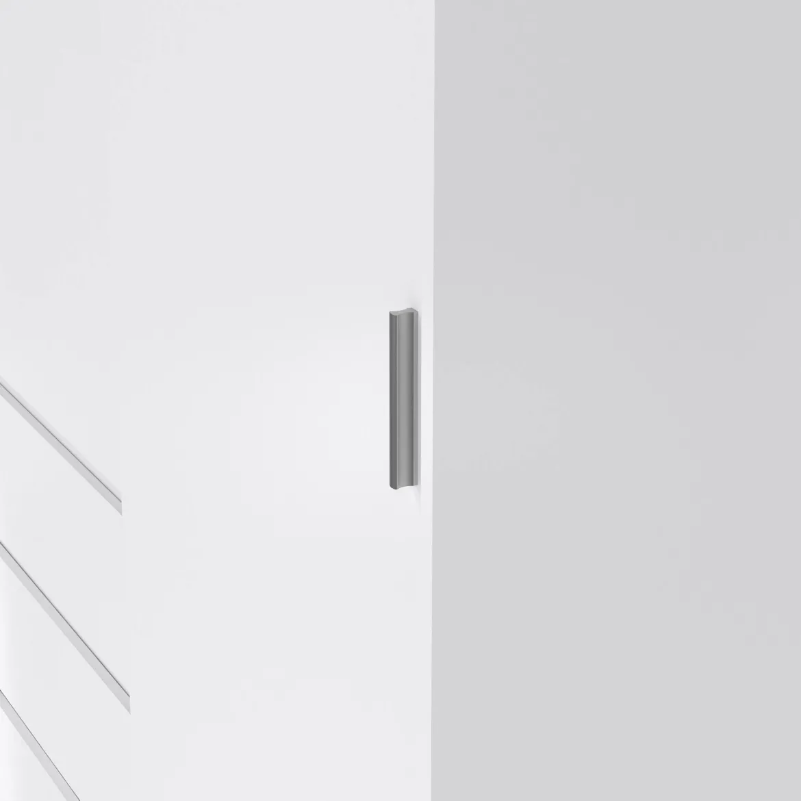 Guardaroba 2 ante bianco lucido 118x200h cm - Sanjose