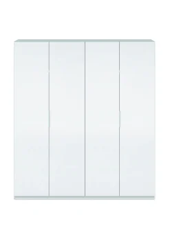 Guardaroba 4 ante bianco lucido 180x200h cm - Aram