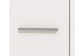 Guardaroba 2 Ante Bianco Marrone Rovere Nodi Appendiabiti un Ripiano 80.5x203.5h cm, 2 Ante - Santadi
