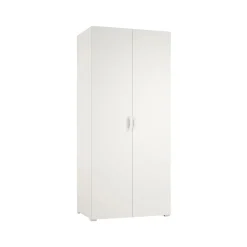 Guardaroba 2 Ante Bianco 2 Ripiani Appendiabiti 80x180h cm, 2 Ante - Susella