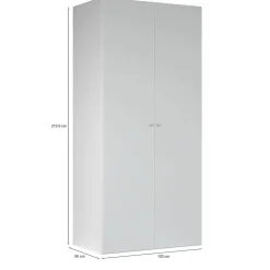 Guardaroba 2 ante bianco salvaspazio 100x218h cm - Anagni