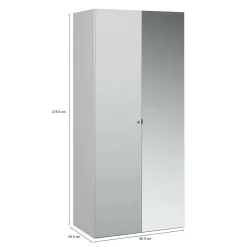 Guardaroba 2 ante bianco salvaspazio 98x218h cm - Avise