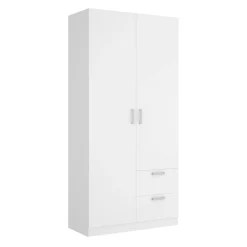 Guardaroba 2 ante bianco 100x215h cm - Amp