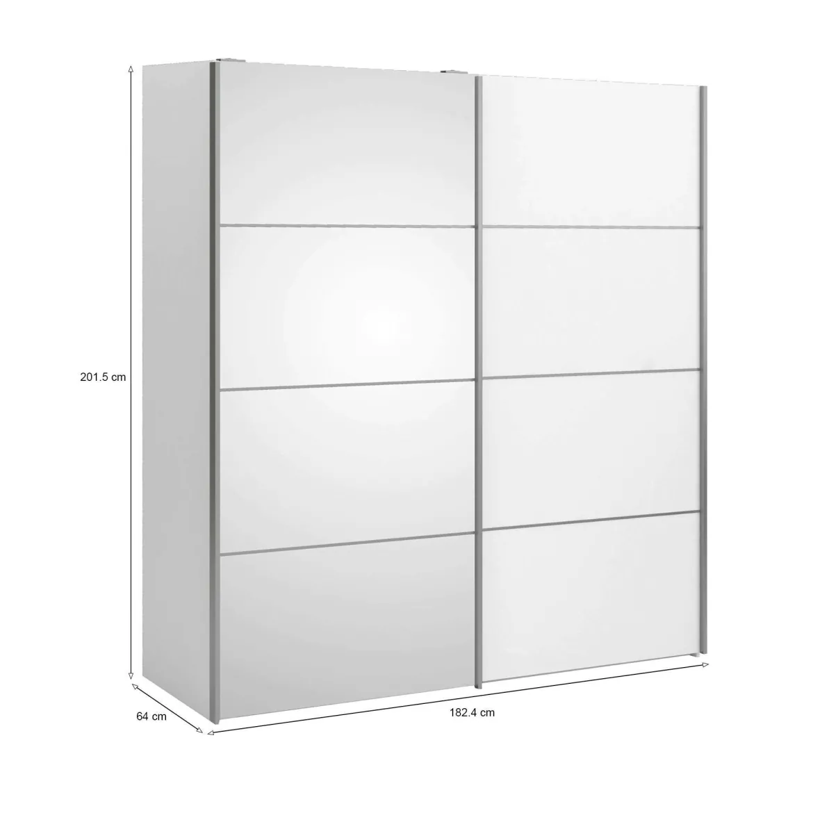 Guardaroba 2 ante bianco 182x201h cm - Angri