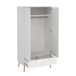 Guardaroba 2 ante bianco 98x200h cm - Kahina