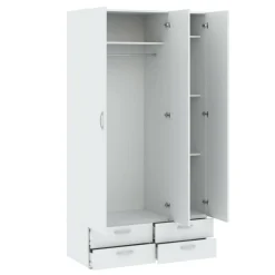 Guardaroba 3 ante bianco 110x214h cm - Randazzo