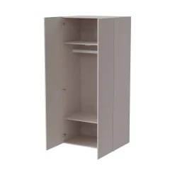 Guardaroba 2 ante Caiazzo, 90x56 h199 cm, Beige