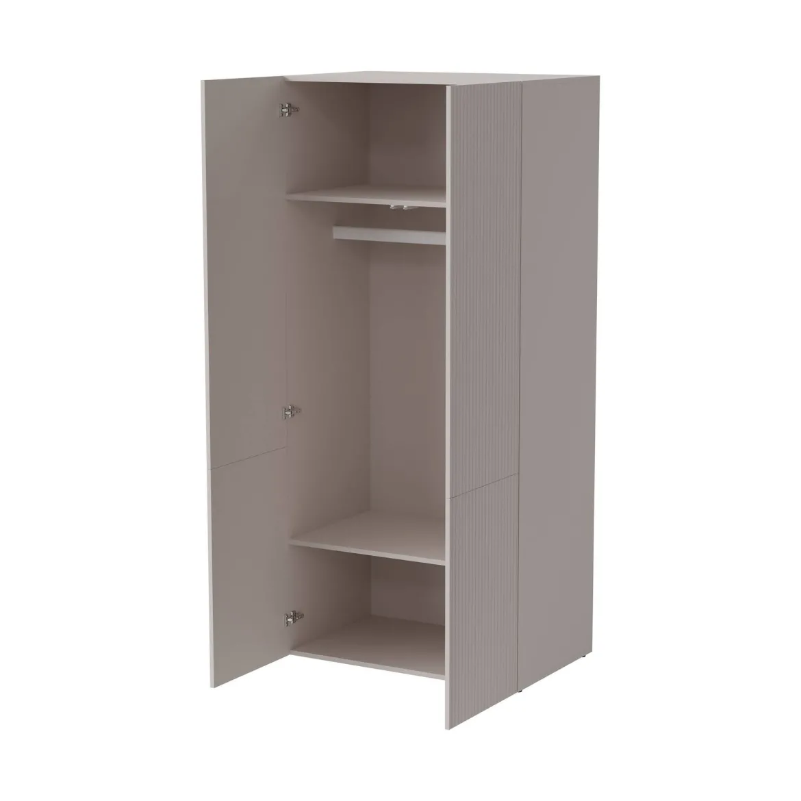 Guardaroba 2 ante Caiazzo, 90x56 h199 cm, Beige