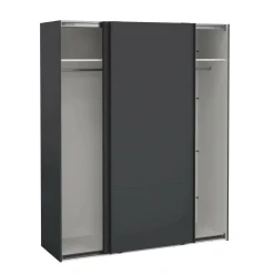 Guardaroba 2 ante grigio ante scorrevoli 178x220h cm - Gomer