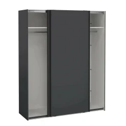Guardaroba 2 ante grigio ante scorrevoli 178x220h cm - Gomer