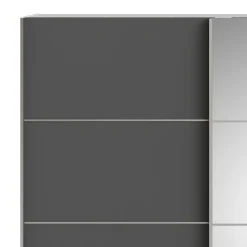 Guardaroba 2 ante grigio e bianco 182x201h cm - Cerreto