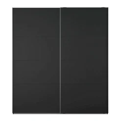 Guardaroba 2 ante nero ante scorrevoli 200x218h cm - Malakas