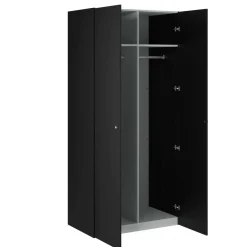 Guardaroba 2 ante nero salvaspazio 100x218h cm - Anagni