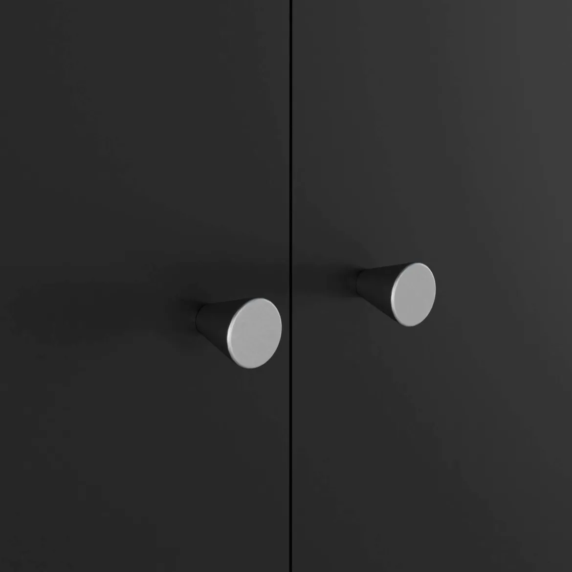 Guardaroba 2 ante nero salvaspazio 100x218h cm - Anagni