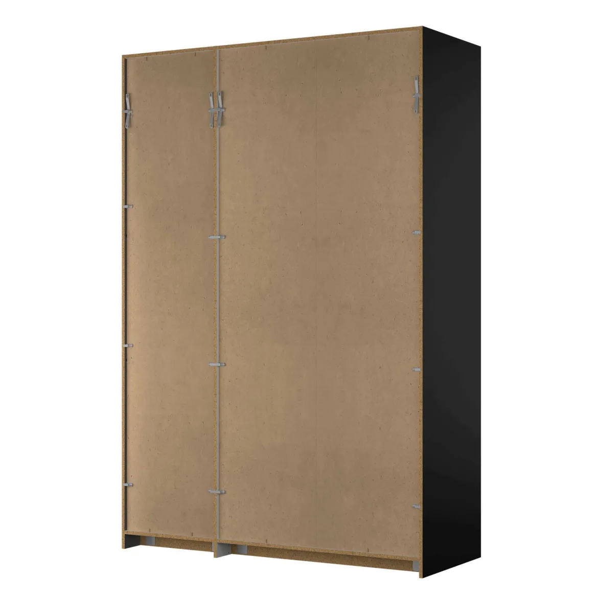 Guardaroba 3 ante nero salvaspazio 150x218h cm - Arce